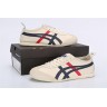 Кроссовки Asics Onitsuka Tiger беж/синие полоски